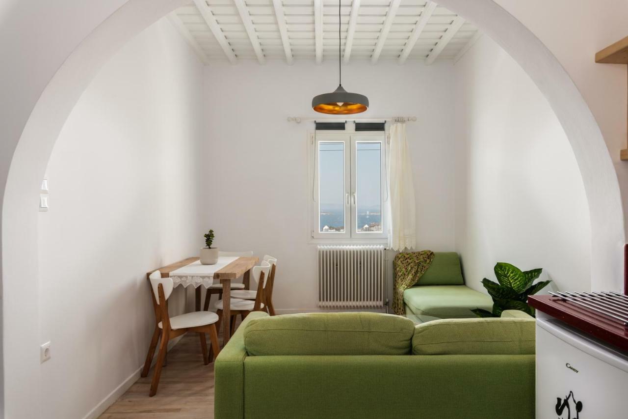 Gazia Sea View House - Mykonos Town Apartment ภายนอก รูปภาพ