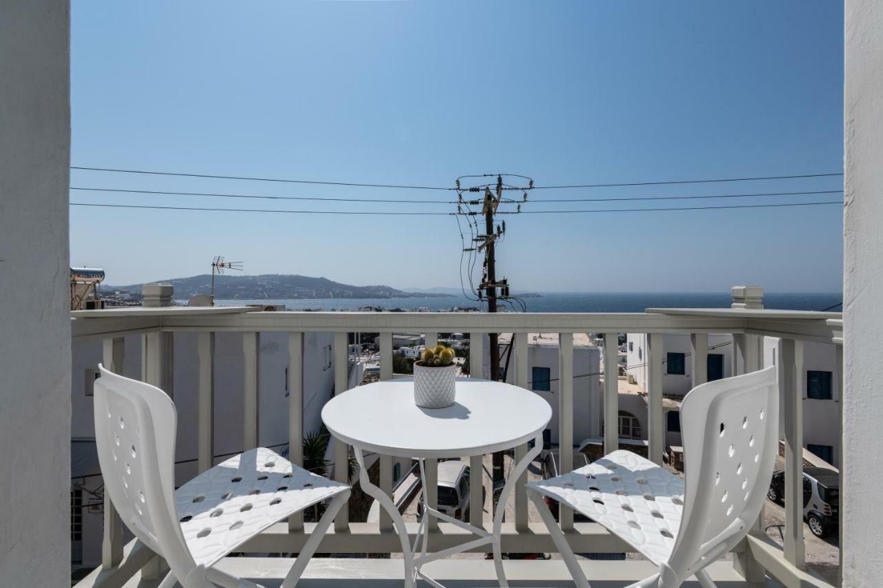 Gazia Sea View House - Mykonos Town Apartment ภายนอก รูปภาพ