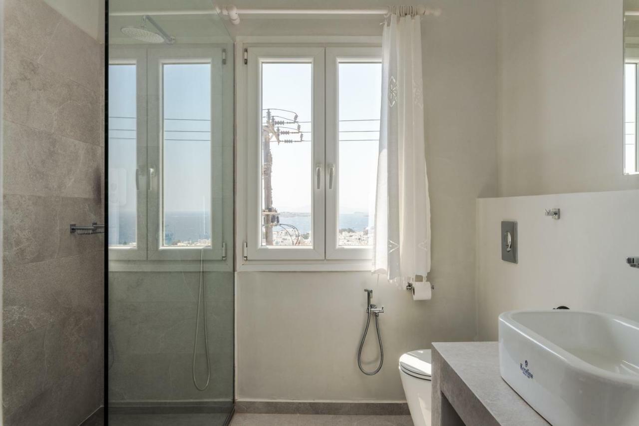 Gazia Sea View House - Mykonos Town Apartment ภายนอก รูปภาพ