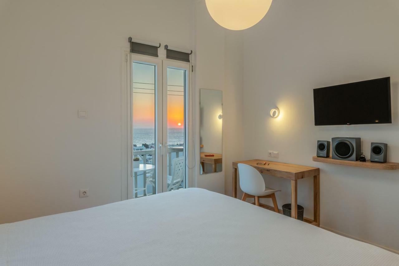 Gazia Sea View House - Mykonos Town Apartment ภายนอก รูปภาพ