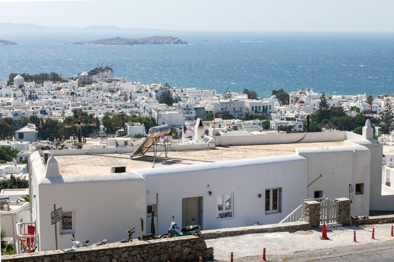 Gazia Sea View House - Mykonos Town Apartment ภายนอก รูปภาพ